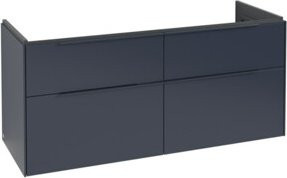 V&B Waschtischunterschrank Subway 3.0 in Mattgrau, B/T/H: 127,2 x 57,6 x 47,8 cm - Bild 1