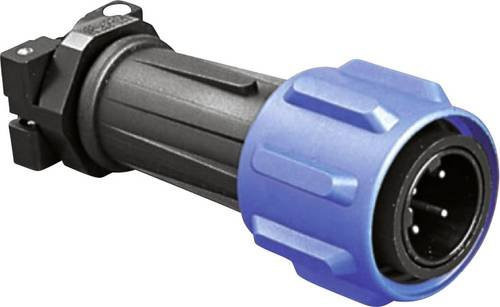 Bulgin Rundsteckverbinder PX0911/04/P Serie PX09, gerade, blau - Bild 1