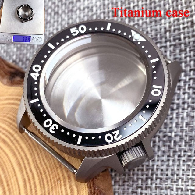 Tandorio Uhrengehäuse Titan, Tauchgehäuse, 37 mm, grau, Unisex - Bild 1