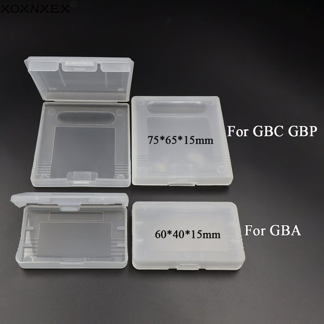 5er Set transparente Schutzboxen für Retro-Spiele zum Staubschutz für Gameboy, GBA, GBC und GBP - Bild 1
