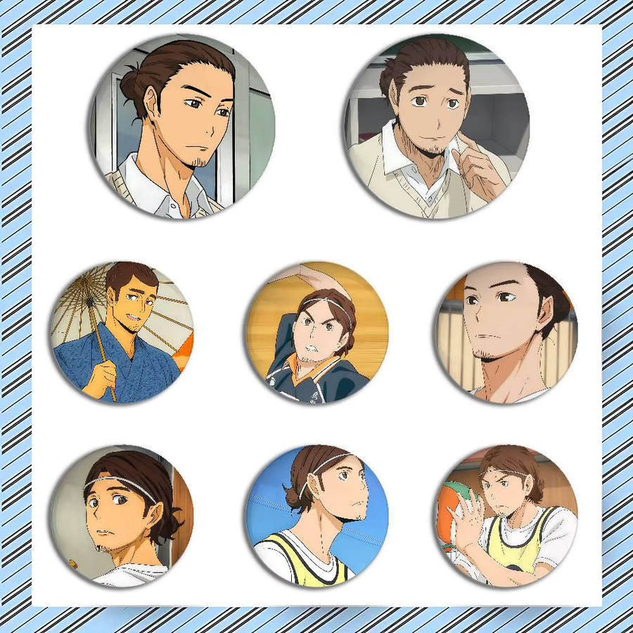 Brosche Anime Asahi Azumane, Unisex - Bild 2