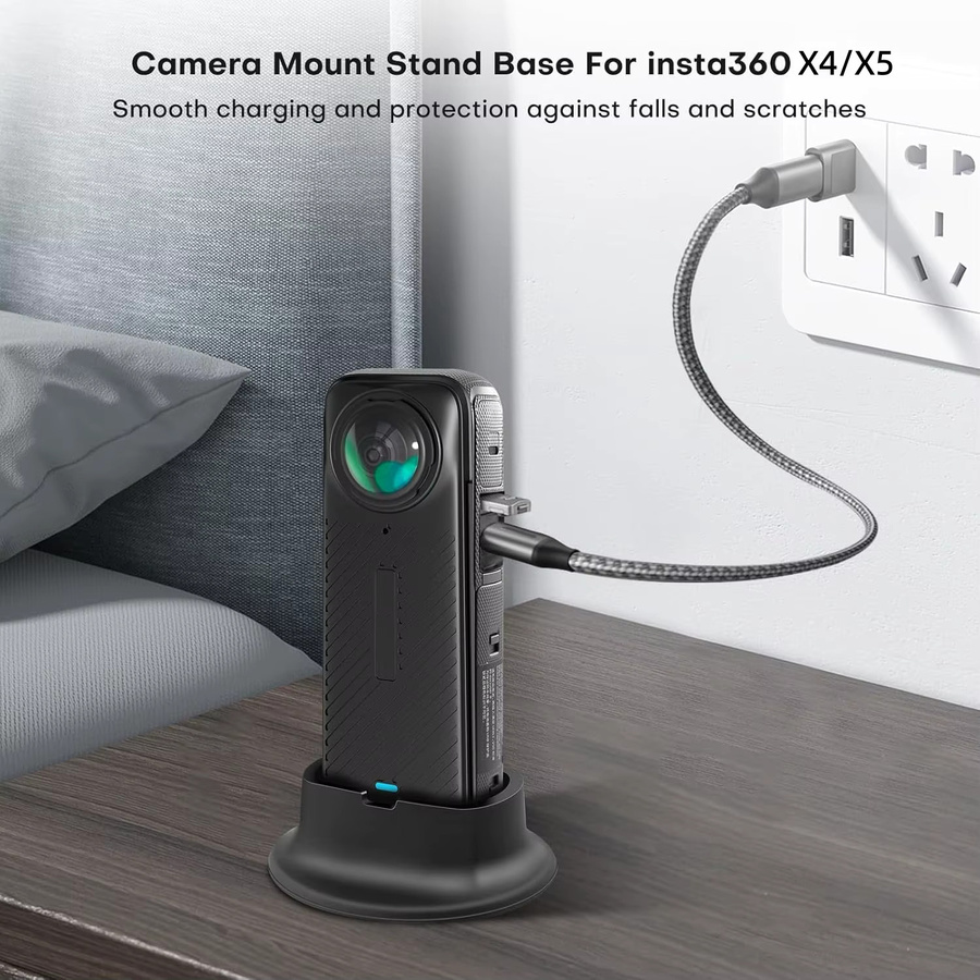 Insta360 Silikon-Basishalterung für X5 und X4 Action-Kameras in Schwarz - Bild 4