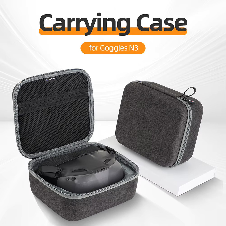 DJI NEO GOGGLES N3 Stoßfeste Schutzhülle und Tragetasche Organizer in Schwarz und Grau - Bild 4