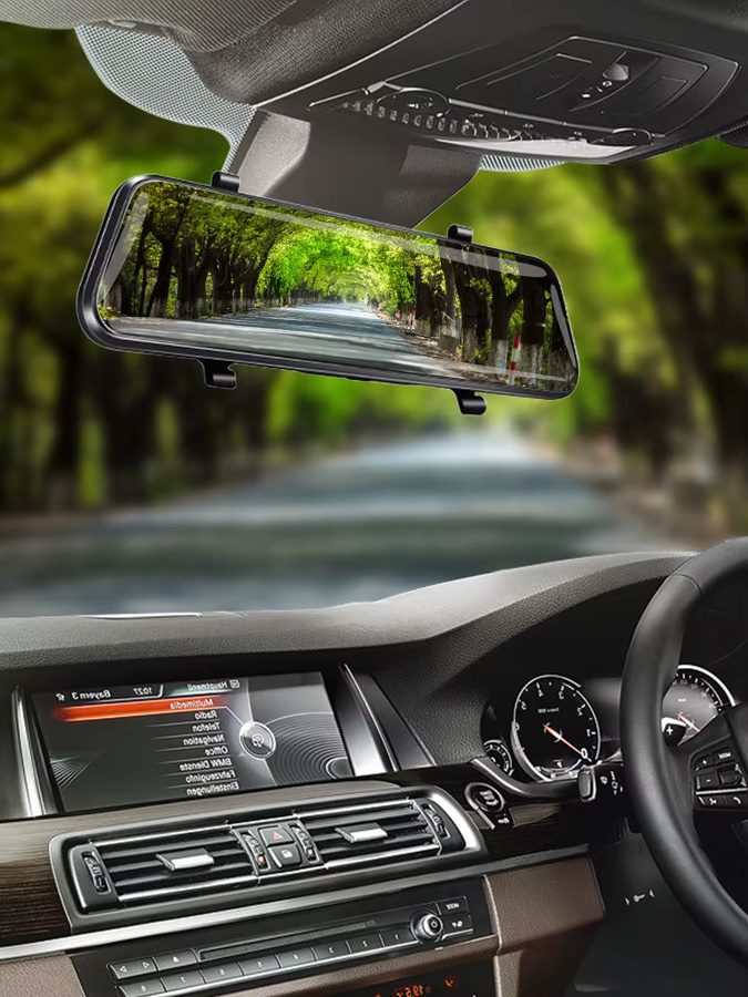 E-ACE Auto Dash Cam mit 10 Zoll Android Display, FHD 1080P Video Recorder, 4G Streaming und ADAS Funktion, Schwarz - Bild 7