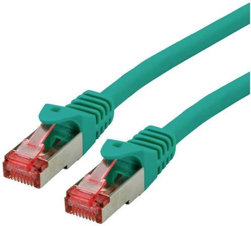 Roline RJ45 Patchkabel CAT 6 S/FTP Ethernet LAN Kabel Grün 5,00 m - Bild 1