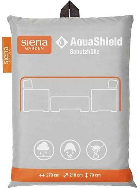 Siena Garden AquaShield Lounge-Schutzhülle für Ecksofas, Grau, B/T/H: 270 x 210 x 70 cm - Bild 2