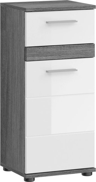 Standschrank xonox.home Blake in Weiß Hochglanz B/H/T: 35 x 79 x 31 cm - Bild 1