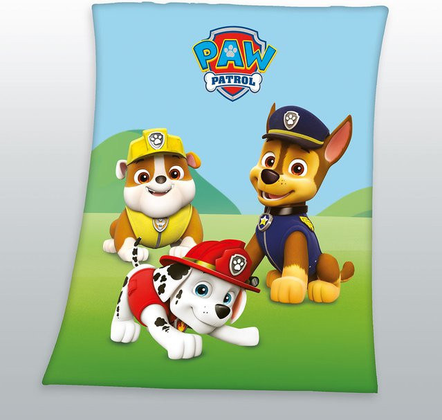 Paw Patrol Fleece-Decke für Kinder, Mehrfarbig, B/T: 130 x 160 cm - Bild 1
