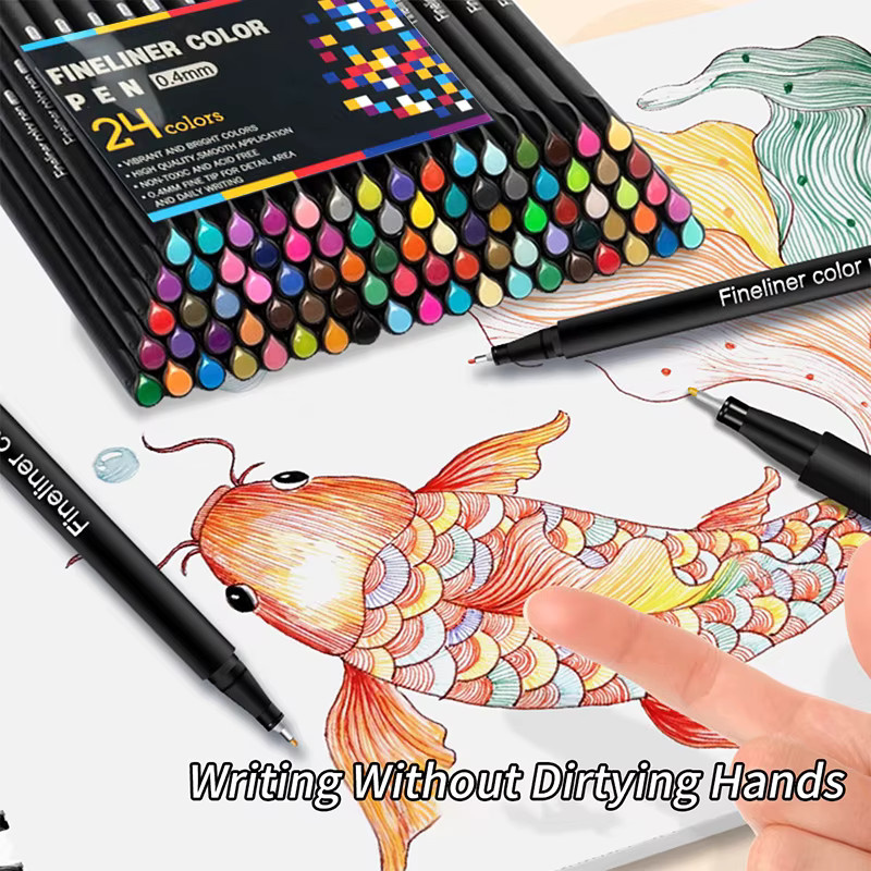 SHANDS Fine Liner Farbstifte mit 0,4 mm Spitze in Multicolour zum Skizzieren und Gestalten - Bild 2