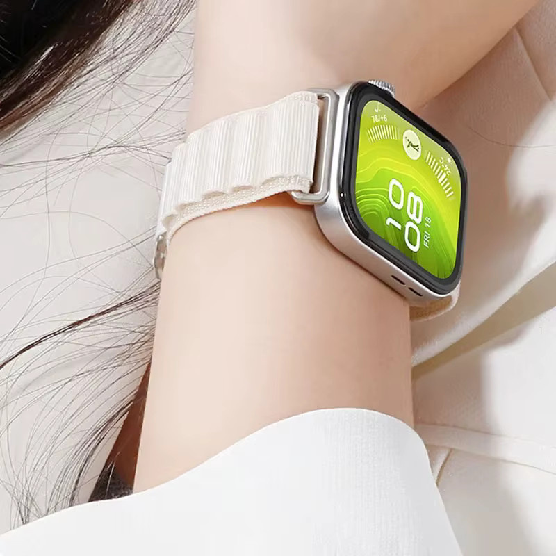 Huawei Uhrenarmband Alpine Loop Nylon, Weiß, Huawei Watch Fit 4/3/4 Pro - Bild 3