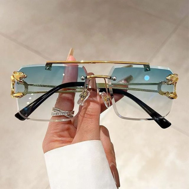 BMAD Sonnenbrille, randlos, quadratisch, Metall - Bild 1