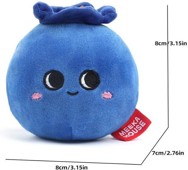 Blaubeere Plüschtier Kuschelpuppe Frucht-Thema - Bild 1