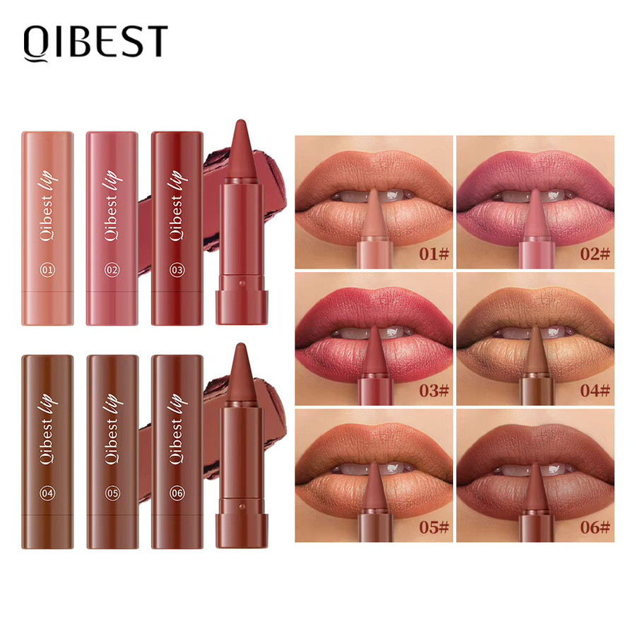 QIBEST Lipliner, Nude Braun-Rot, Matt - Bild 3