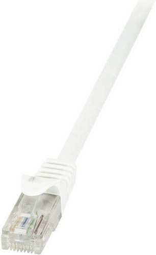 LogiLink CP2111U RJ45 Netzwerkkabel CAT 6 U/UTP Patchkabel Weiß, Länge: 20,0 m - Bild 1