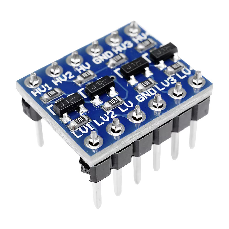 Aideepen 4 Kanäle I2C Bidirektionales Logic Level Switching Shifter Modul Blau zur Konvertierung von 3,3 V auf 5 V für Arduino - Bild 3