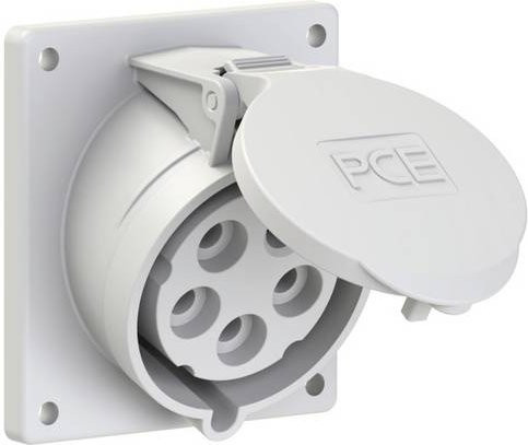 PC Electric Power Twist 425-1f9 CEE Anbaudose 32A 5polig IP44 Weiß - Bild 1