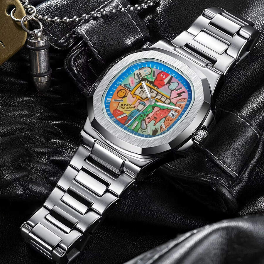 STARPERISH Armbanduhr Quarz, Edelstahl, Blau, Herren - Bild 4