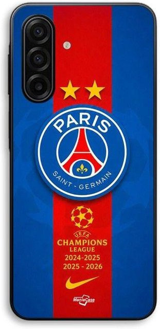 Maniacase Handyhülle für Samsung Galaxy A17 mit PSG Logo in Schwarz, Rot und Blau - Bild 1