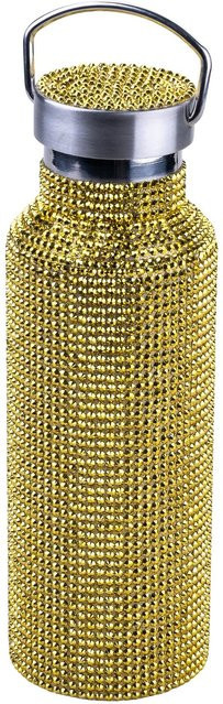 Paris Hilton Trinkflasche in Gold mit Strass, 500 ml - Bild 1