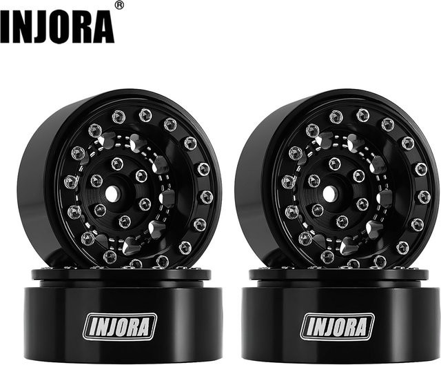 INJORA 1.3 Beadlock-Felgen aus Aluminium für 1/24 1/18 RC Crawler Car - Bild 1