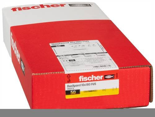 Fischer DuoXpand FUS Langschaftdübel aus Nylon, 50 Stück, Durchmesser: 10 mm, Länge: 180 mm - Bild 2