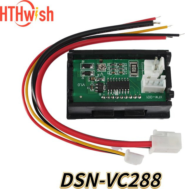 DSN-VC288 Digitales Voltmeter und Amperemeter zur Messung von Spannung und Strom, DC 100V 10A, in Rot und Blau - Bild 1