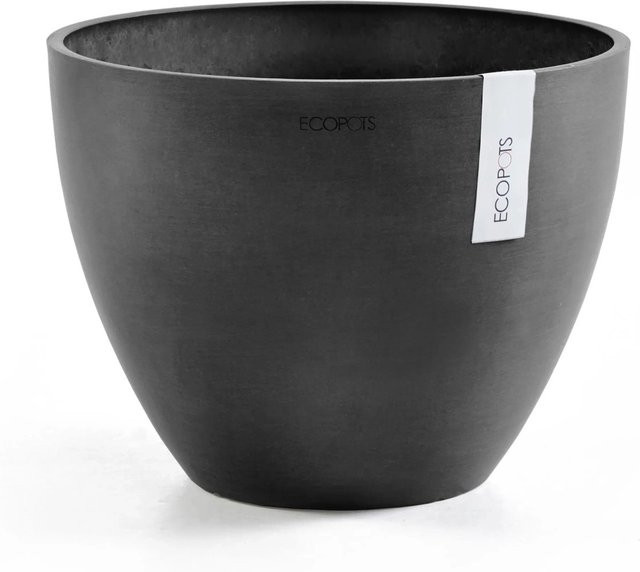 Ecopots Pflanztopf Antwerp Dunkelgrau Durchmesser: 40 cm - Bild 1