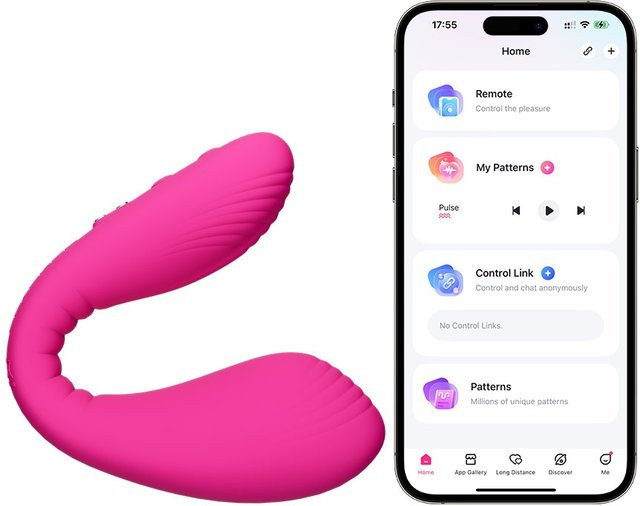 Lovense Doppelvibrator Dolce in Pink per App steuerbar - Bild 1