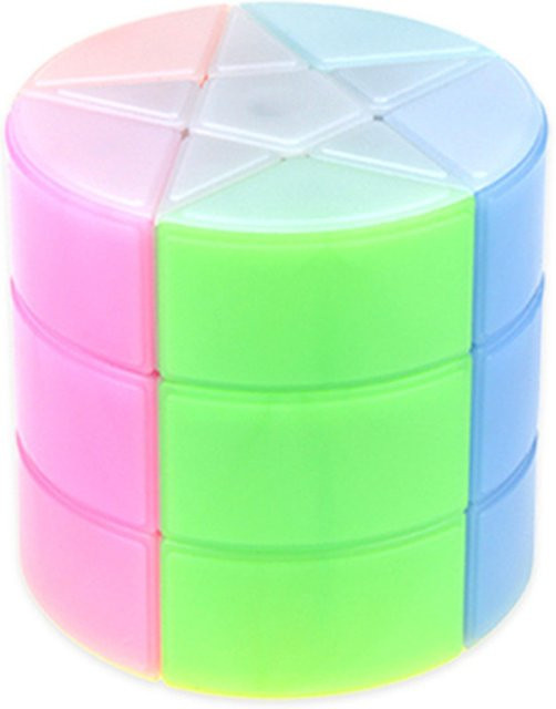 YJ Yongjun Regenbogen-Zylinder 3x3 Zauberwürfel Puzzle, Bunt / Mehrfarbig - Bild 1
