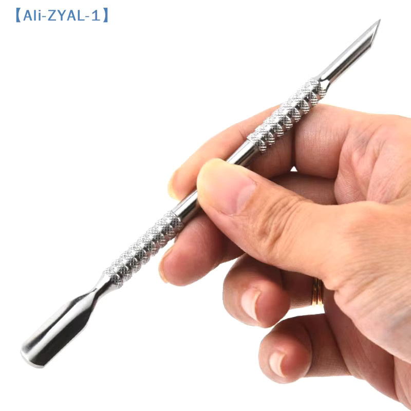 JETTING Nagelhautschieber aus Edelstahl, doppelseitig, Metallic, Füße - Bild 2