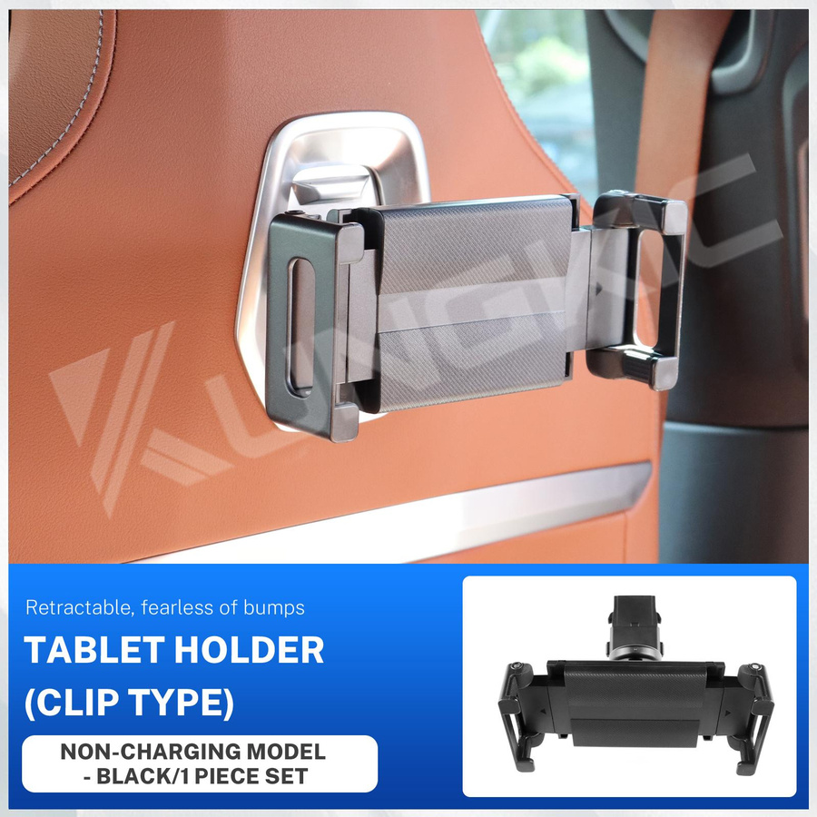 KUNGKIC Rücksitz Multimedia Halterung für iPad und Handy für BMW iX i5 G60 G05 G06 G61 X3 X5 X6 5er 7er G45, 2 Stück, Schwarz - Bild 6
