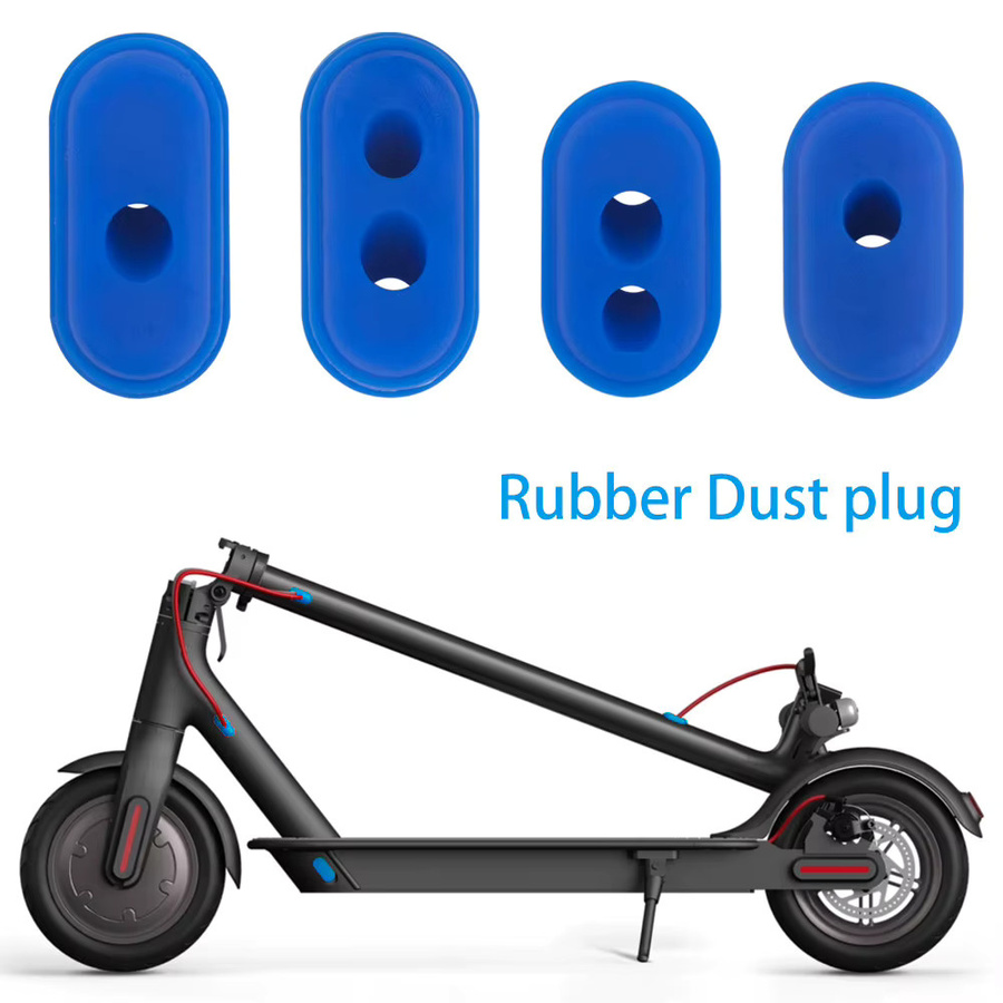 Staubschutz Gummiabdeckung für Xiaomi Mijia M365 1s Pro Pro2 Elektrische Roller Ladeport und Stecker in Schwarz oder Blau - Bild 2