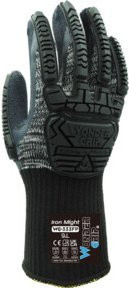Arbeitshandschuh Wonder Grip IronShield WG-33FP in Schwarz, Größe 11 (XXL) mit Latexbeschichtung und EN 388 Schutzstandard - Bild 1