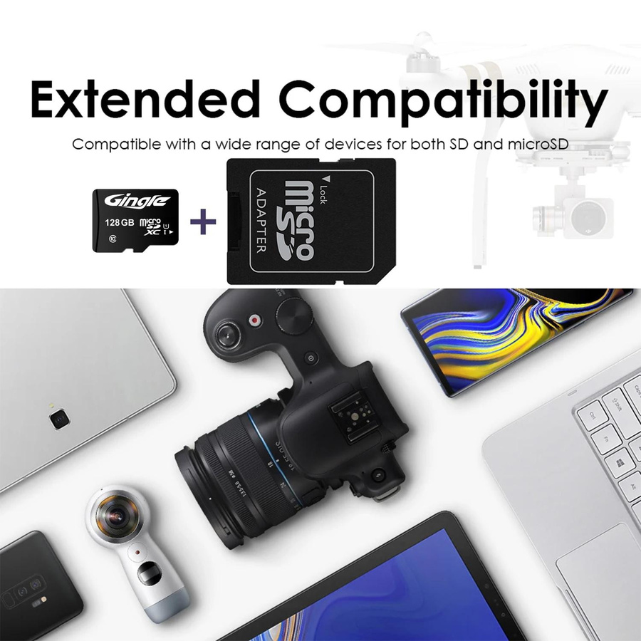 HyperX Micro SD-Karte A2 U3 V30 Class10 mit SD-Adapter und Kartenleser, 32 GB, Schwarz - Bild 2