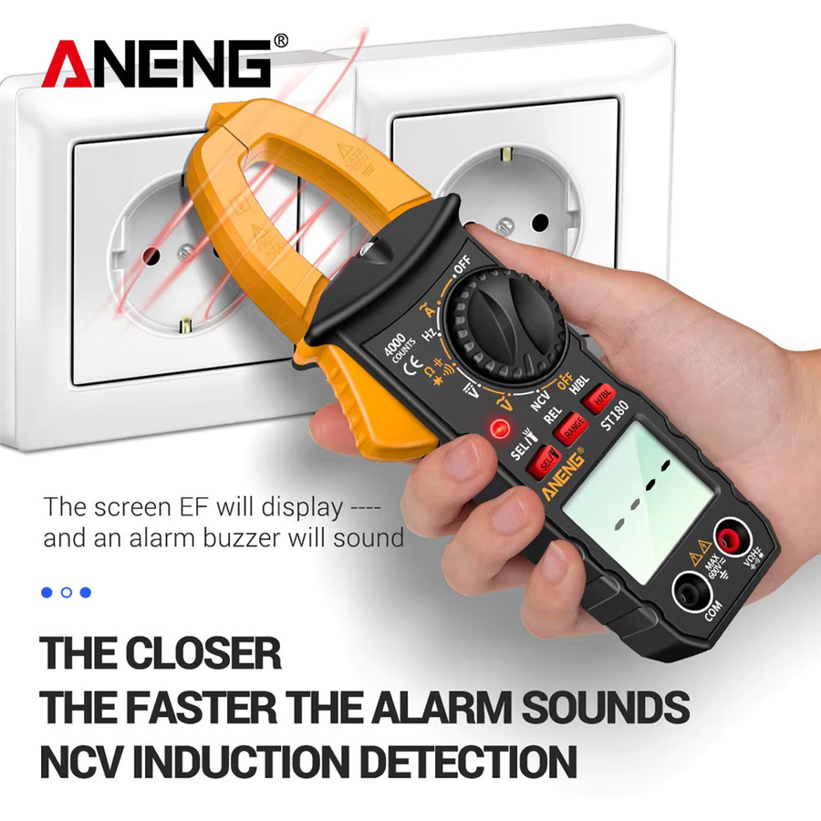 ANENG ST180 Hochpräzises Zangenmessgerät mit Ein/Aus-Summer und Diodentest für die Elektriker-Wartung - Bild 2