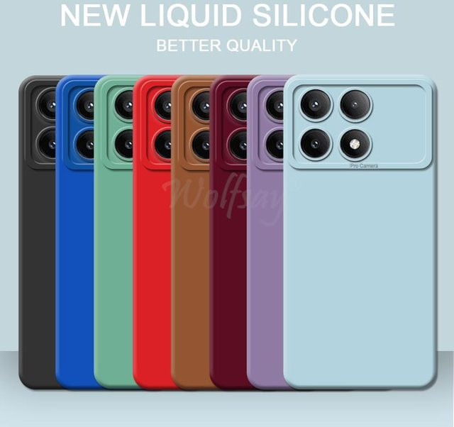 Xiaomi POCO X6 Pro Schutzhülle aus flüssigem Silikon in Grün - Bild 1