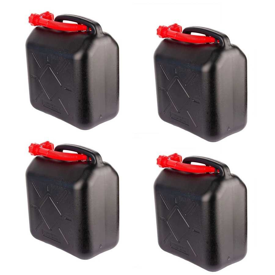 BigDean Benzinkanister mit flexiblem Ausgießer, 20 l, Schwarz-Rot - Bild 2
