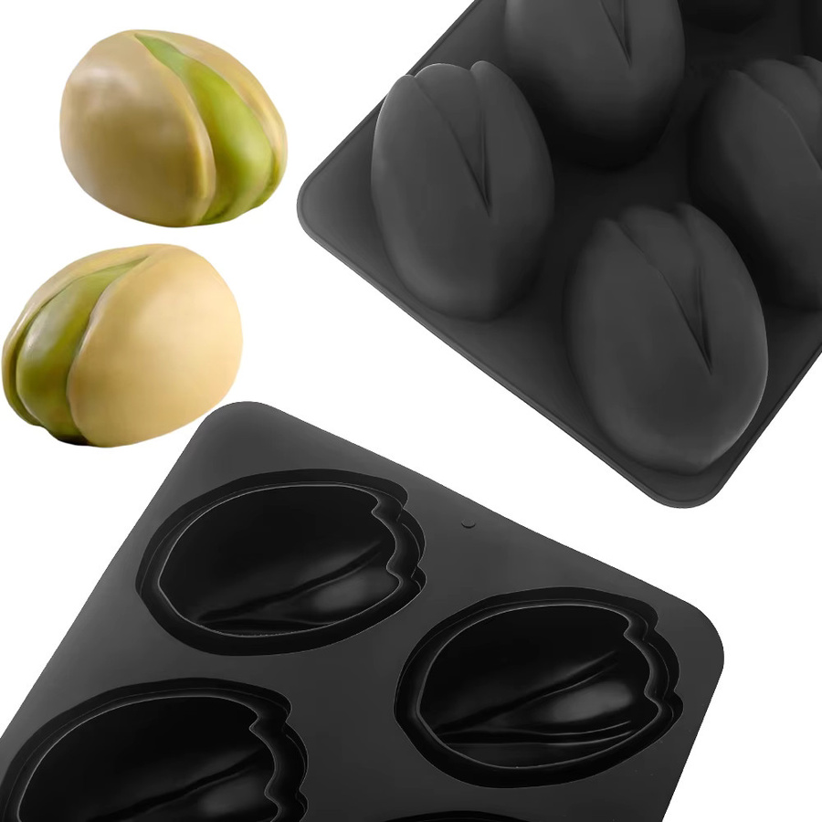 SHENHONG Silikon-Schokoladenform mit Pistazien-Design für Mousse, Kuchen und DIY-Seifen - Bild 4