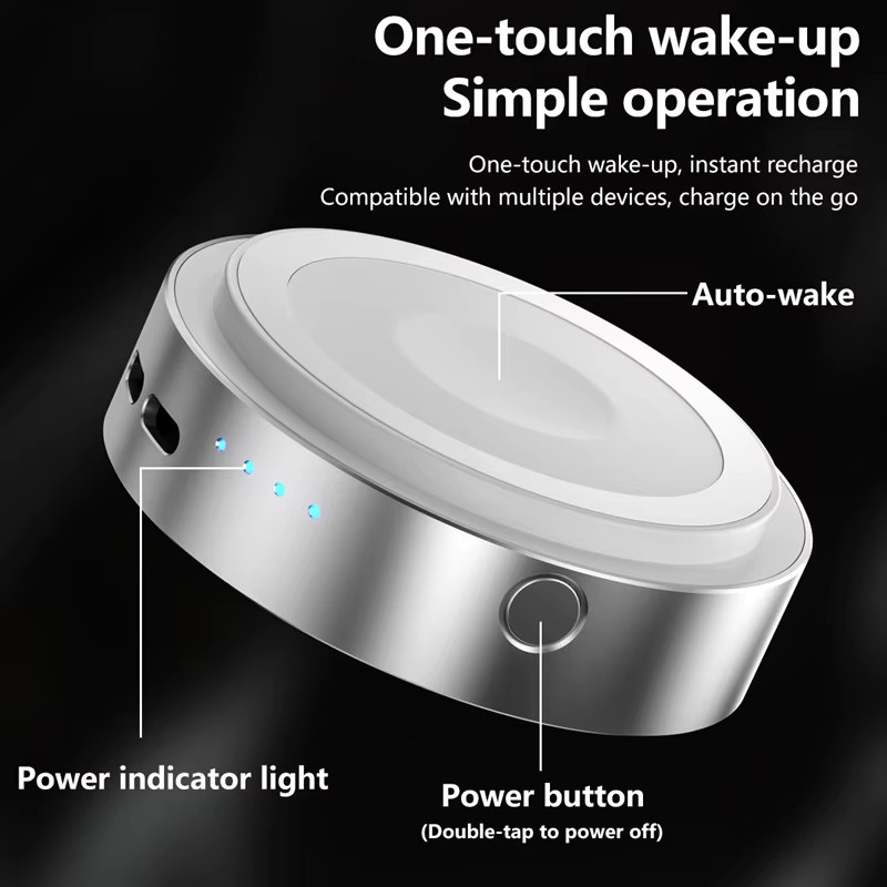 OnePlus 3-in-1 Magnetische Kabellose Powerbank mit 20W Bidirektionaler Schnellladung, 5000mAh, Silber - Bild 3
