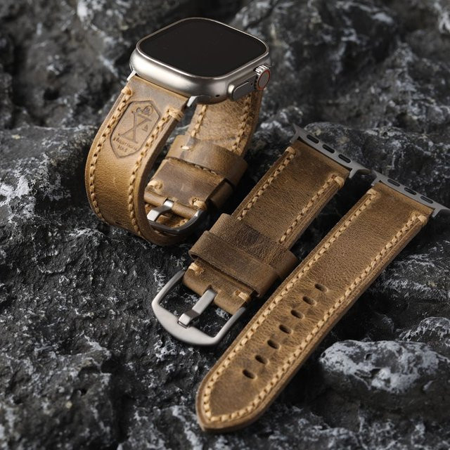 Raystray Uhrenarmband Leder, Titan, Herren, Bunt - Bild 1