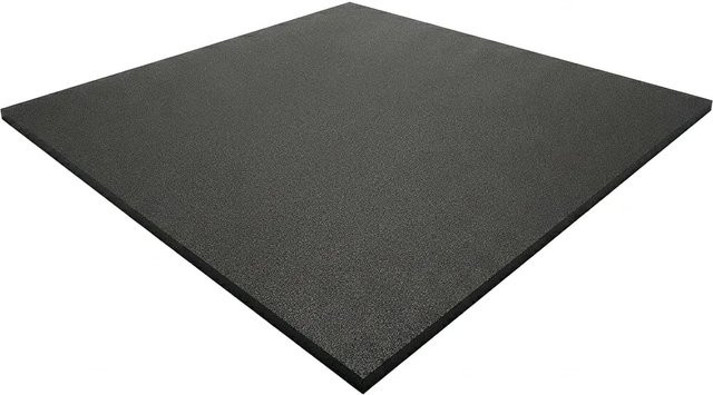 Floordirekt Bodenschutzmatte für Fitnessgeräte, Schwarz, B/T/H: 100 x 100 x 1 cm - Bild 1