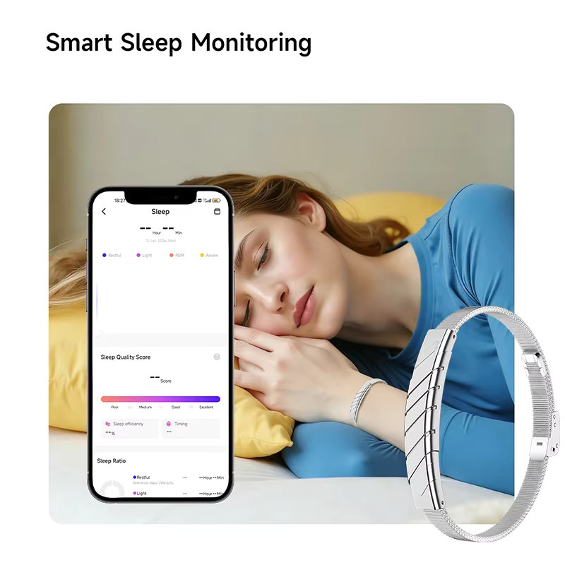 Paazomu Bildschirmloser Fitness-Tracker in Schwarz mit Herzfrequenz-, Schlaf- und Blutsauerstoffüberwachung sowie Schrittzähler für Damen und Herren - Bild 3