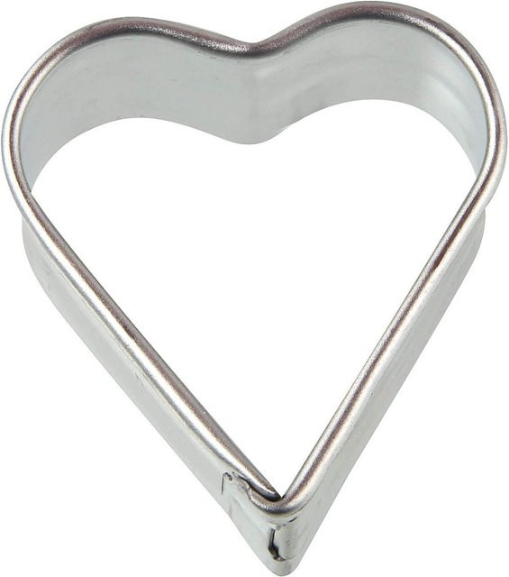 Zenker Ausstecher Herz aus Edelstahl in Silber, B: 3,5 cm, H: 3,6 cm - Bild 1