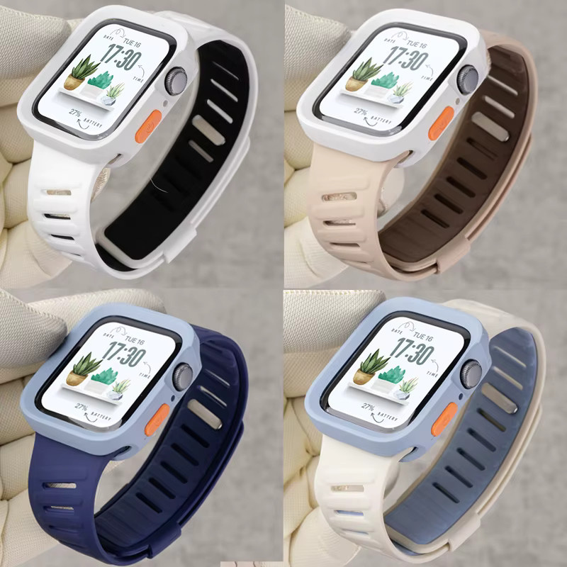 OAKCHARM Uhrenarmband Silikon, Candy TPU Hülle für Apple Watch - Bild 3