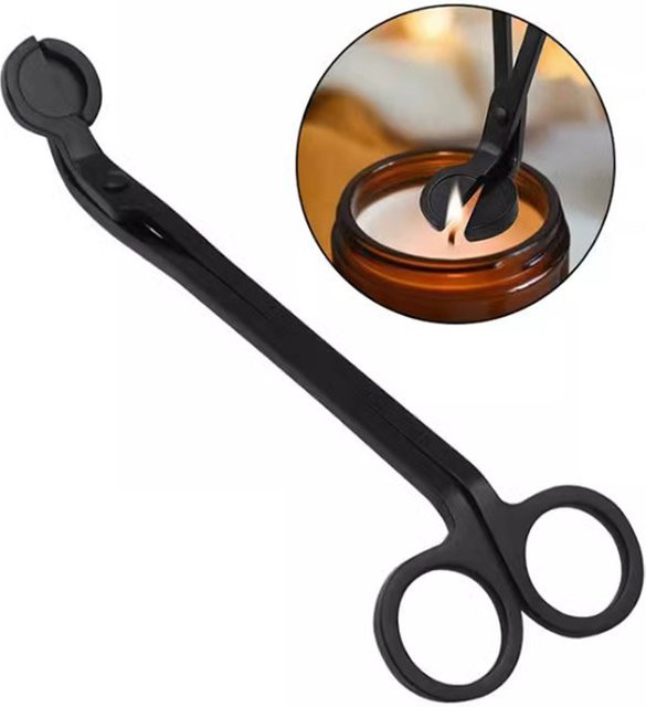 Kerzendochtschneider aus Edelstahl in Silber für die Kerzenherstellung - Bild 1
