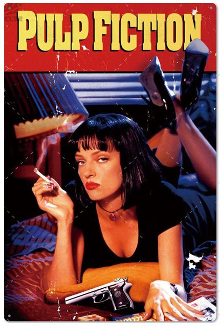 ZX ART Klassisches Film Metall Poster als Vintage Zinn Schild zur Wanddekoration, B: 30 cm, H: 20 cm - Bild 1