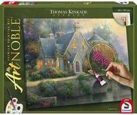 Schmidt Spiele Thomas Kinkade Lamplight Manor Malen mit Leinwand und Acrylfarben - Bild 1