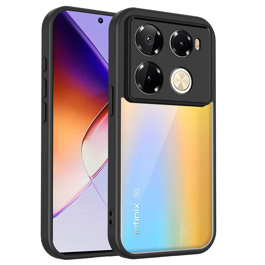 Transparente Schutzhülle mit matter Rückseite und Luftpolster-Stoßfänger für Infinix Note 40 und Infinix Note 40 Pro - Bild 2