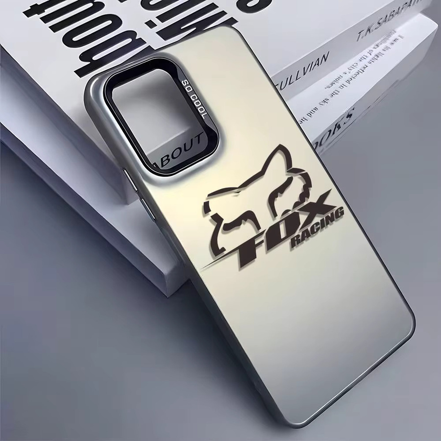 F-FoxS Logo Racing Silikon Handyhülle für Samsung Galaxy S25 Edge S24 S23 S22 S21 S20 Ultra in Silber - Bild 4