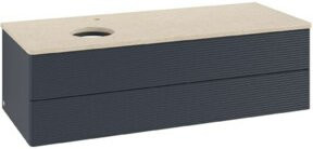 V&B Waschtischunterschrank Antao mit Frontstruktur, lackiert, B/T/H: 120 x 50 x 50 cm - Bild 1
